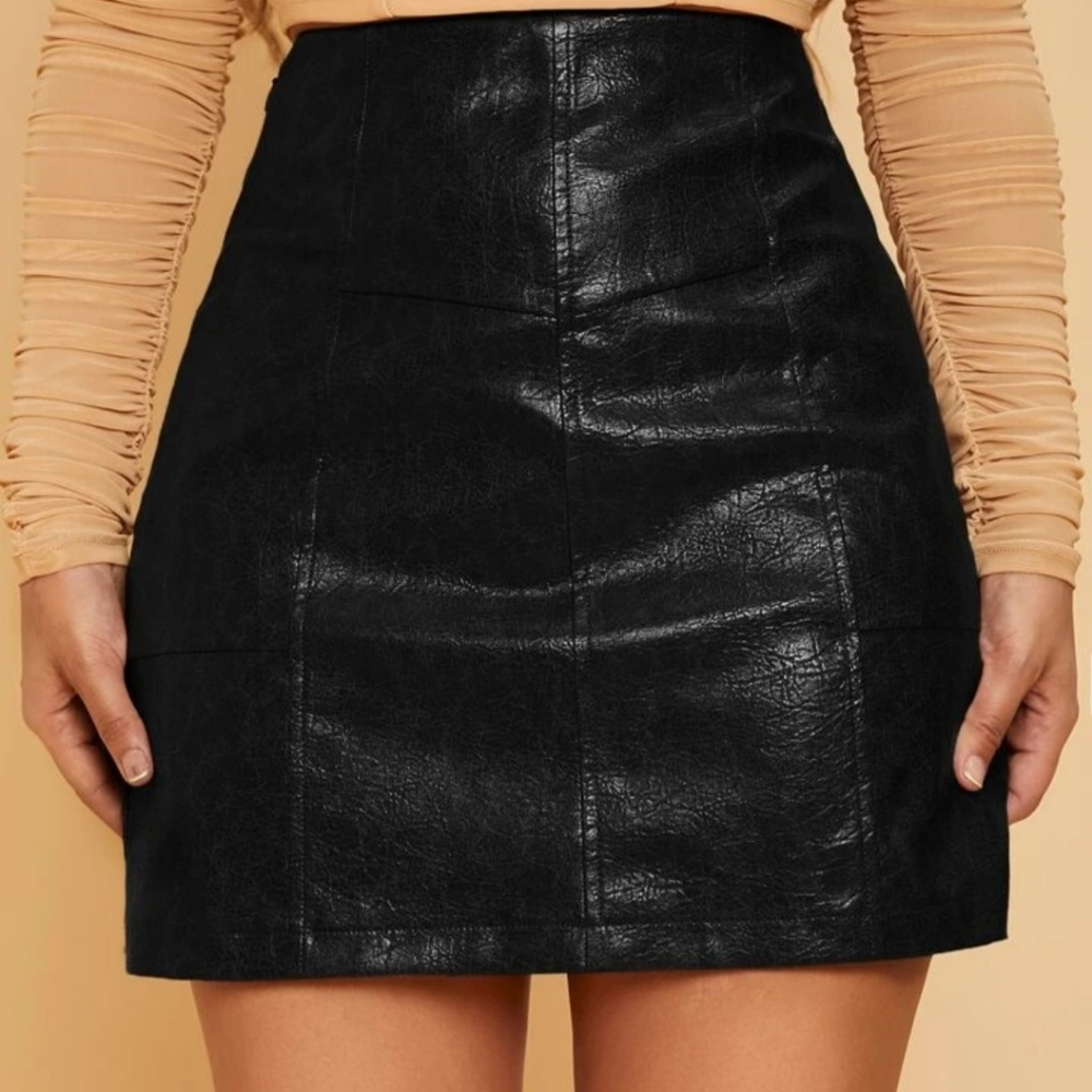 Pleather skirt